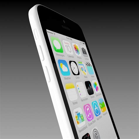 3d Apple Iphone 5c White
