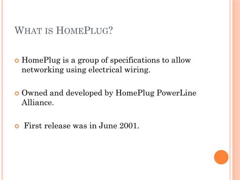 Ppt Ieee 1901 And Homeplug Standard Powerpoint Presentation Free