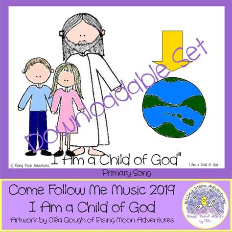 Come Follow Me Music 2019 Primary Song I Am A Child Of God Etsy