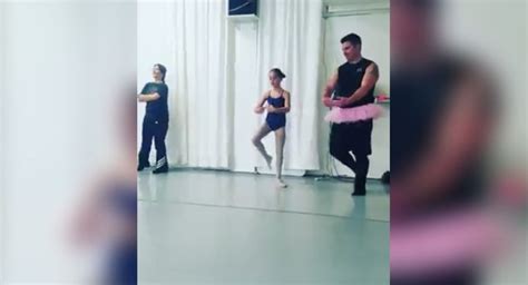 dads hop on stage with daughters at ballet recital for epic routine