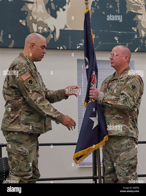 Incoming Adjutant General Maj Gen Michael C Thompson Passes The Tag