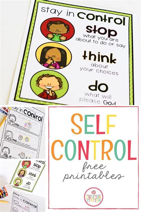 Free Printable Self Control Worksheets Printable Word Searches