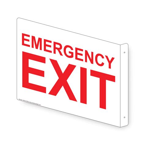 Emergency Exit Sign Nhe 6730proj Exit Emergency Fire