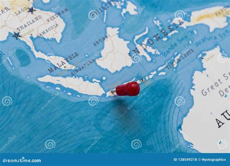 A Pin On Jakarta Indonesia In The World Map Stock Photo Image Of