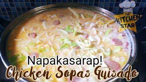 Special Sopas Swak Sa Tag Lamig Youtube