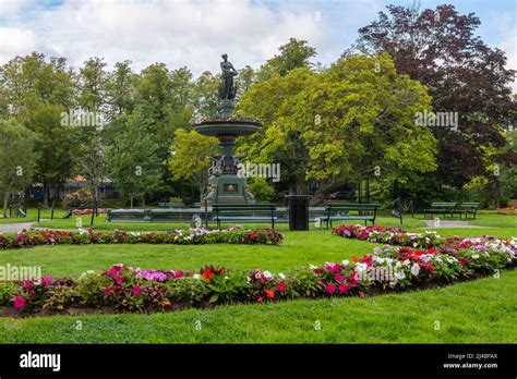 Halifax Public Gardens With The Victoria Jubilee Fountain Nova Scotia