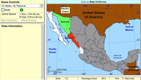 Interactive Map Of Mexico States Of Mexico Beginner Sheppard Software