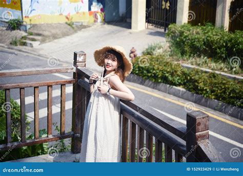 Beautiful And Lovely Asian Girl Shows Her Youth In The Park Stock Image Image Of Park Good