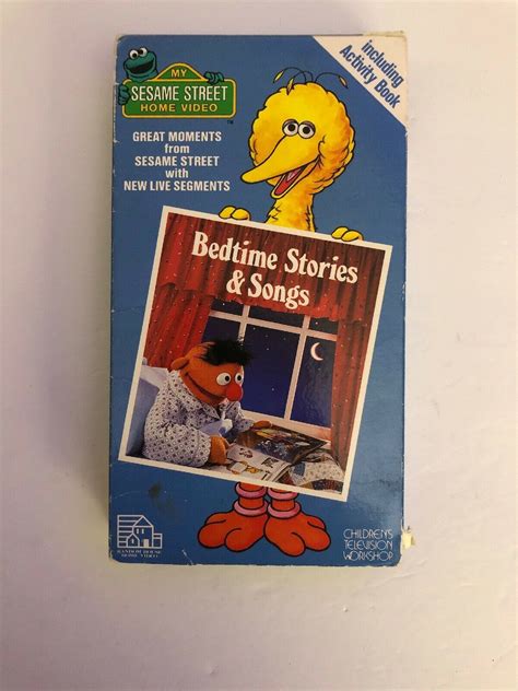 My Sesame Street Home Video Bedtime Stories And Songs Vhs 1986 Tested