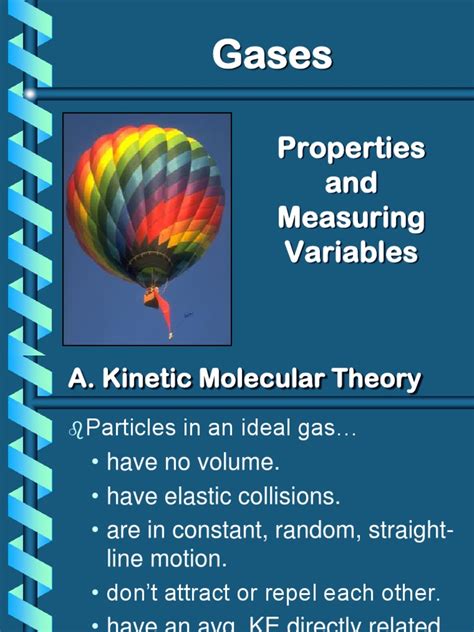 Gas Laws Powerpoint Good Oneppt Gases Pressure Measurement