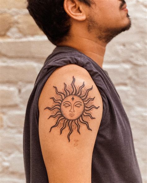 Top Male Sun Tattoo Spcminer Com