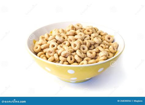 Bowl Of Breakfast Cereal Loops Stock Photo Cartoondealer Com