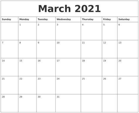 Please select your options to create a calendar. March 2021 Editable Calendar Template