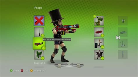 Xbox Live Free Avatar Prop Boomco Rapid Madness Blaster Youtube