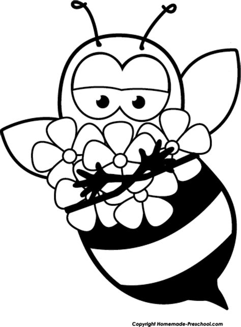 Bee Black And White Free Bee Clipart Wikiclipart