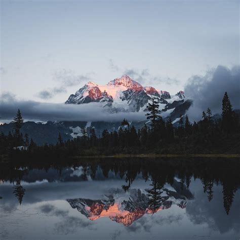 Reflecting In The Mount Baker Wilderness At Sunset 1080x1350 Oc