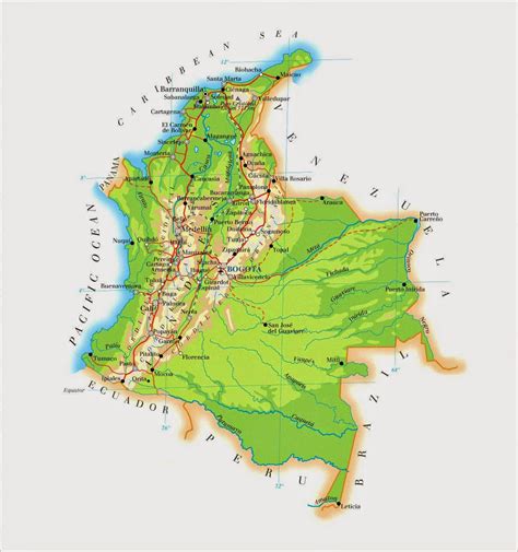 Colombia Geographical Maps Of Colombia Global Encyclopedia
