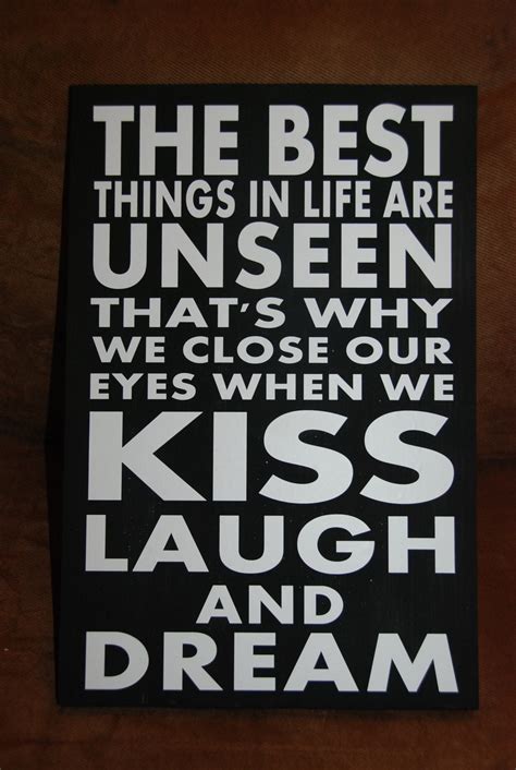 The Best Things In Life Are Unseen Quote Vinyl By Chree77 On Etsy