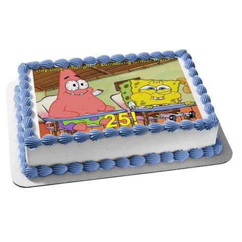 Spongebob Squarepants Patrick Classroom Edible Cake Topper Image Hot