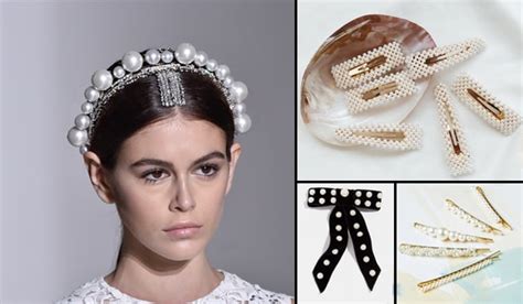 these pearl hair accessories are spiking up big time