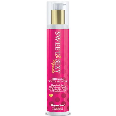 Supre Tan Sweet And Sexy Miracle White Bronzer Tanning Lotion Tan2day