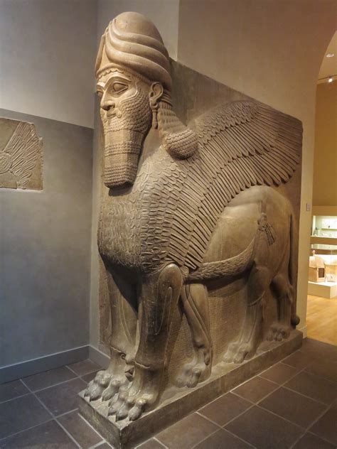 Human Headed Winged Lion Lamassu The Assyrian Royal Cou Flickr