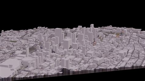 Los Angeles Topographical Map 3d Model Cgtrader