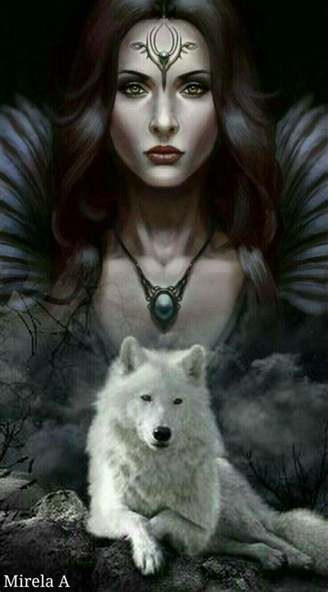 Pin By Reginald On American Indian Artwork Anime Wolf Girl Wolves