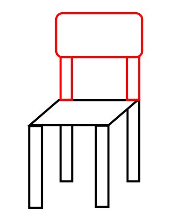 Drawing tablets create a convenient world for creative children to explore their gift and ability anywhere. Drawing a cartoon chair
