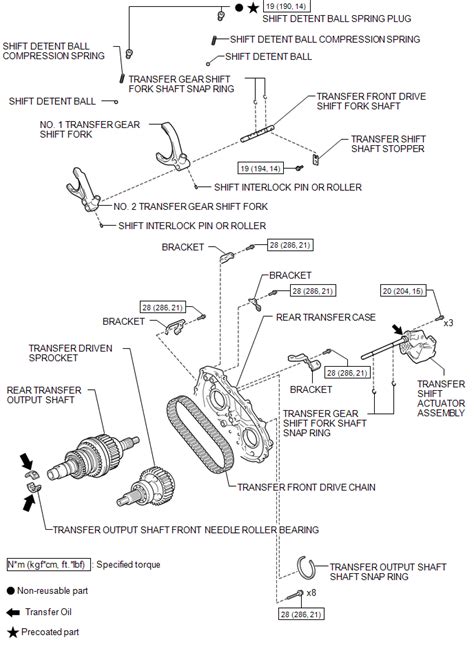 Toyota Tacoma 2015 2018 Service Manual Components Transfer