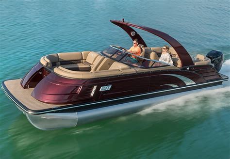 QX Series Fiberglass Luxury Pontoon Boats By Bennington