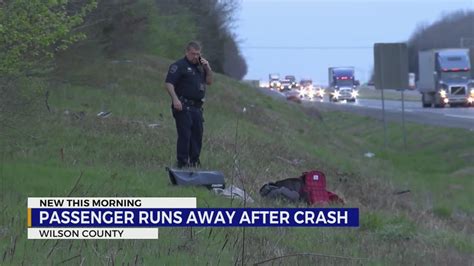 Passenger Flees From Crash On I 40 Youtube