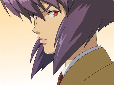 Ghost In The Shell Kusanagi Motoko Purple Hair Red Eyes Tagme Ghost In The Shell Manga