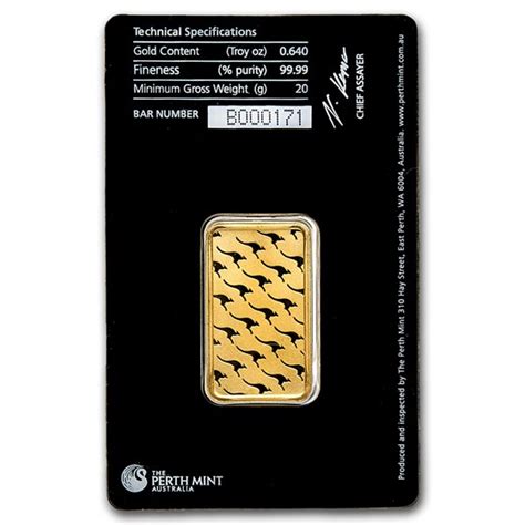 Buy 20 Gram Gold Bar The Perth Mint In Assay Apmex
