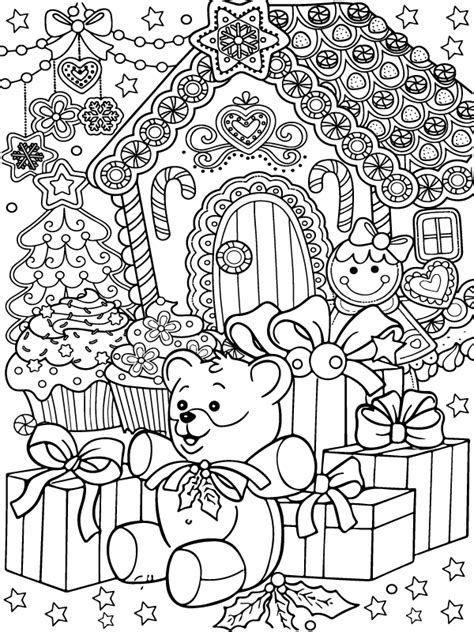 Free Printable Christmas Coloring Pages For Adults Relaxing Fun