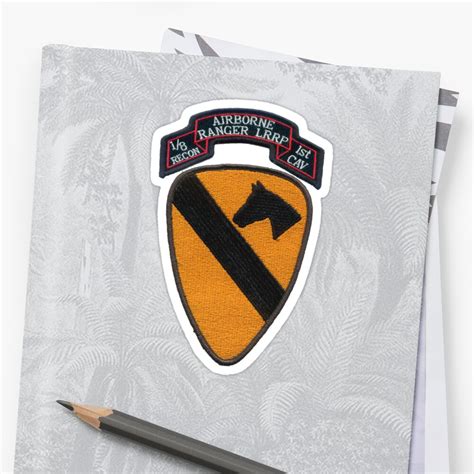 1st Cav Rangerairbornelrrp Patch Stickers By Walter Colvin Redbubble