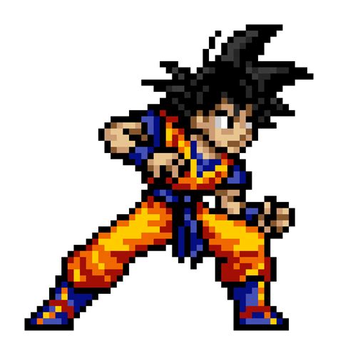 Goku Pixel Art 32x32