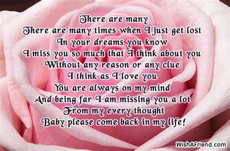 There Are Many Missing You Poem For Boyfriend