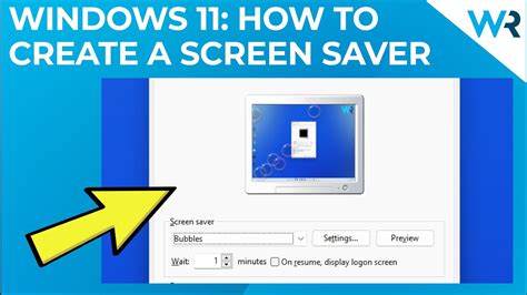 How To Create A Screensaver On Windows 11 Youtube