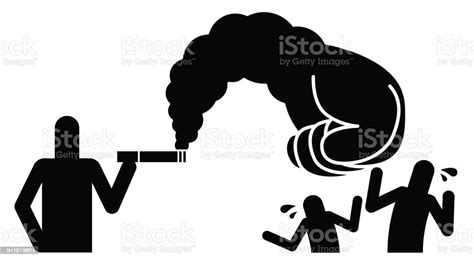 passive smoking concept pictogram stock illustration download image now adult bullying