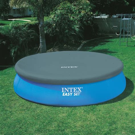 Intex 15 Ft X 15 Ft X 42 In Inflatable Top Ring Round Above Ground Pool