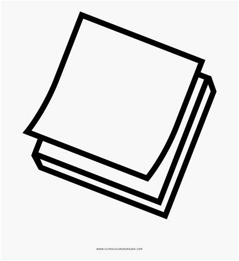 Sticky Notes Coloring Page Clipart Png Download Sticky Notepad