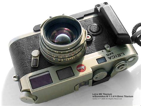 A Photo Profile On Leica M6 Titanium Finish Rangefinder Camera Models