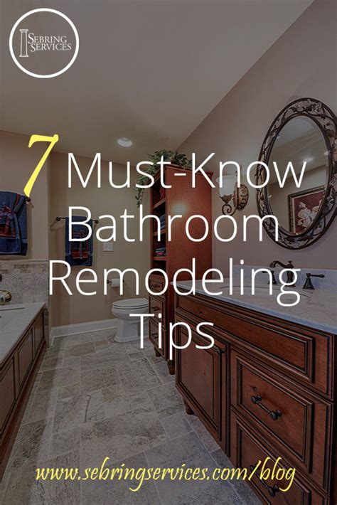 7 Must Know Bathroom Remodeling Tips Home Remodeling Contractors Sebring Design Build