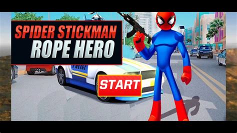 Spider Rope Hero Stickman Strange Crime Gameplay Youtube