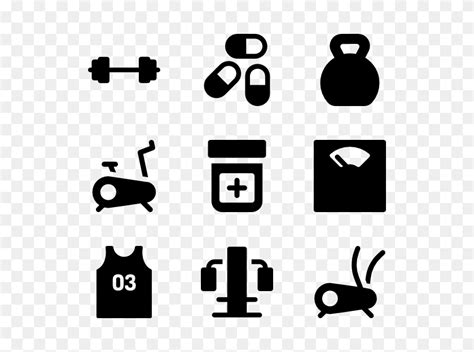 Gym Equipment Icon Packs Fitness Icon Png Flyclipart
