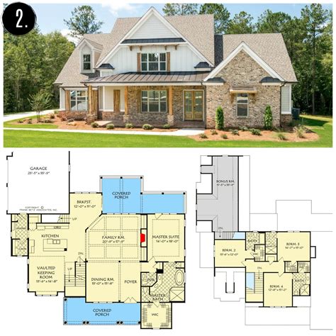 Farmhouse Open Floor House Plans