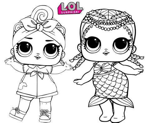 Print or download lol dolls coloring pictures. LOL Dolls Coloring Pages Babies | 101 Worksheets