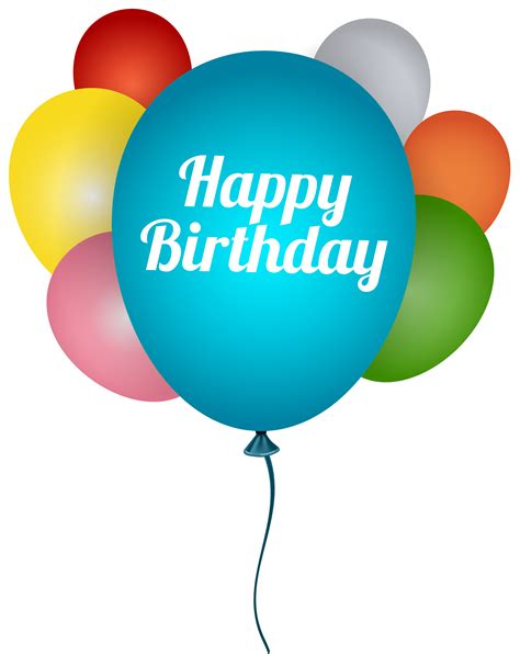 Happy Birthday Balloons Png Transparent Background