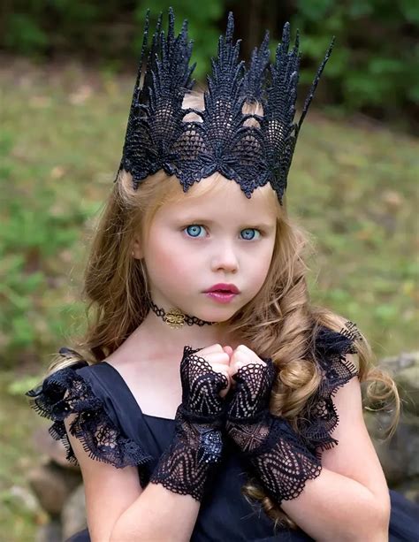 Goth Black Lace Crown Black Beauty Black Crown Witch Etsy Lace